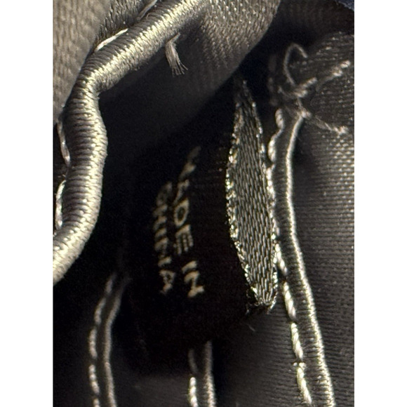 Coach Quilted Nylon Wristlet Clutch Navy Blue Silver Logo Zip Wallet Bag - Picture 10 of 10